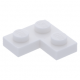 LEGO lapos elem 2x2 sarok, fehér (2420)